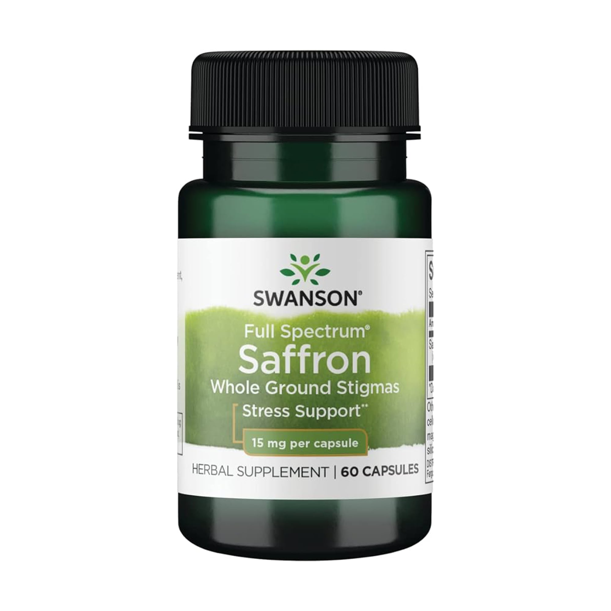Шафран Swanson Full Spectrum Saffron Whole Ground Stigmas 15 мг, 60 капсул